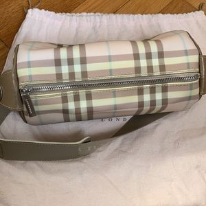 Burberry Vintage Barrel Roll Bag.